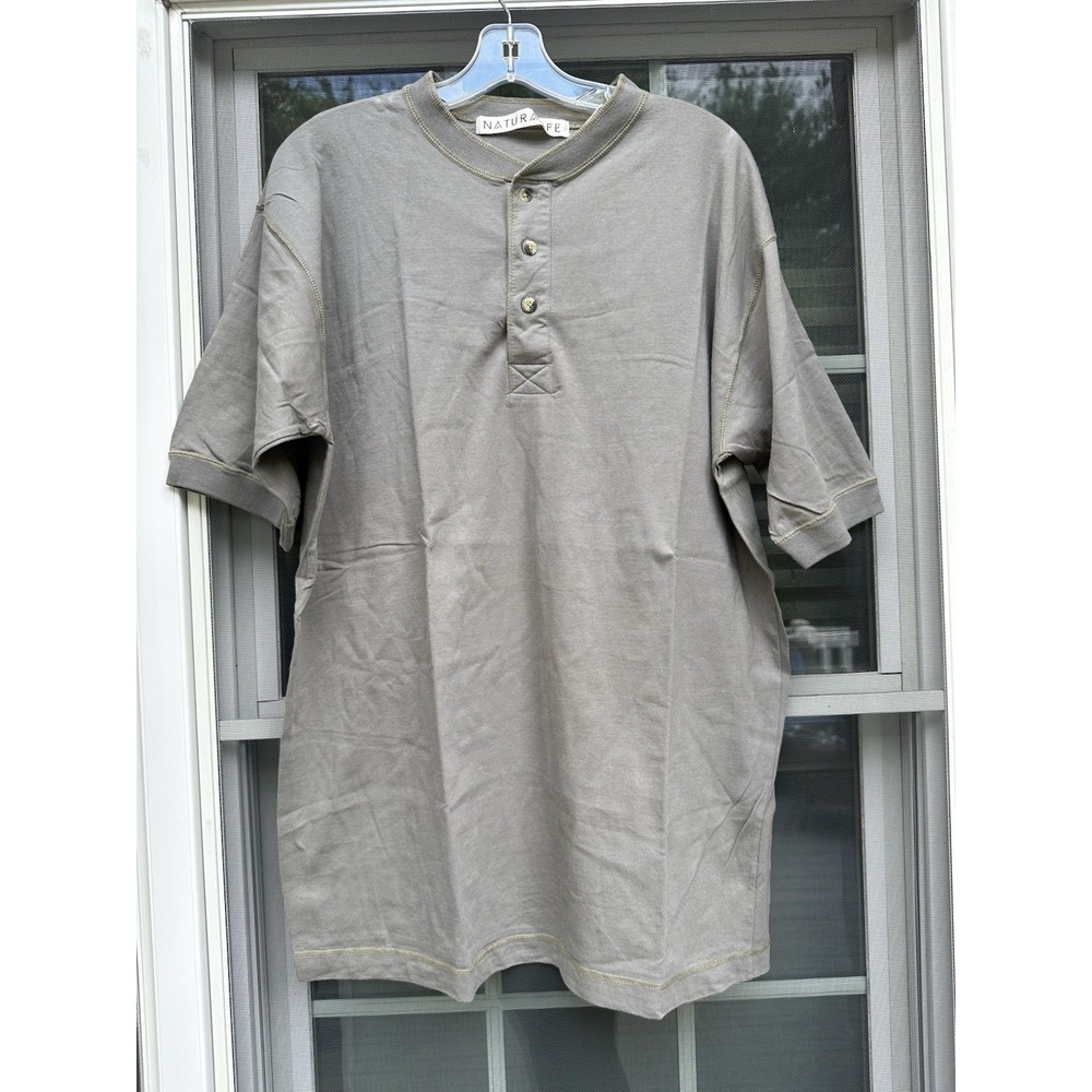 Vintage 90s Naturalife  T-Shirt Tan New Rare Size XL